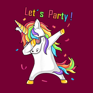 Motiv Tanzendes Einhorn Dabbing Unicorn Party Geburtstag