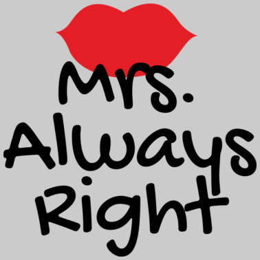 Motiv Mrs immer richtig