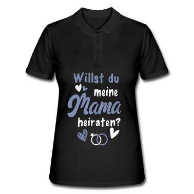 Hochzeit Poloshirt - Willst Du Meine Mama Heiraten Tochter Sohn