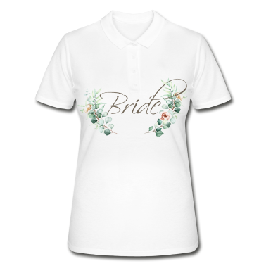 Hochzeit Poloshirt - Bride Eucalyptus JGA