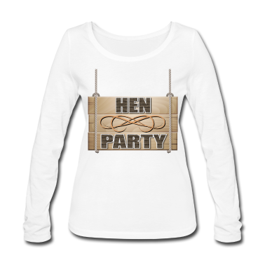 Hochzeit Langarmshirt - Hen Party rustikale Hochzeitsfeier Zeichen