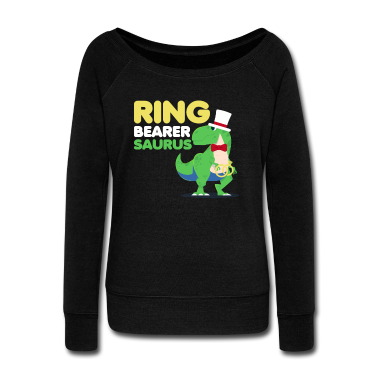 Hochzeit Langarmshirt - Jungen Ringträger Dinosaurier Rex Hochzeitsfeier