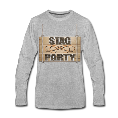 Hochzeit Langarmshirt - Rustikales Zeichen der Hirsch-Partei