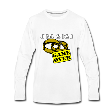 Hochzeit Langarmshirt - JGA 2021 Ehe Schild game over ...-