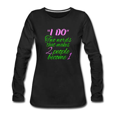 Hochzeit Langarmshirt - ja ich will! heiraten hochzeit brautpaar geschenk