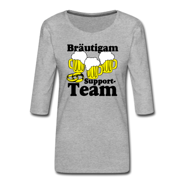 Hochzeit Langarmshirt - Bräutigam Support Team .../+