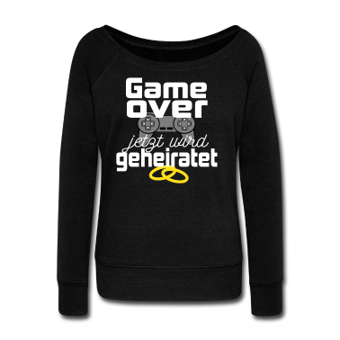 Hochzeit Langarmshirt - Junggesellenabschied Heirat Game Over Geschenkidee
