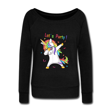 Hochzeit Langarmshirt - Tanzendes Einhorn Dabbing Unicorn Party Geburtstag