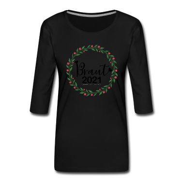 Hochzeit Langarmshirt - Braut 2021 Blumen Hochzeit Junggesellenabschied