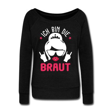 Hochzeit Langarmshirt - Rocker Braut Junggesellinnenabschied Hochzeitspart