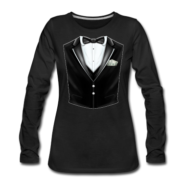 Hochzeit Langarmshirt - Smoking Anzug Junggesellenabschied Hochzeit Sakko