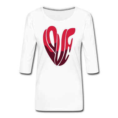 Hochzeit Langarmshirt - Herz Liebe Typo