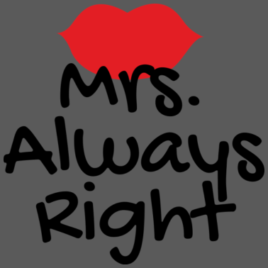 Motiv Mrs immer richtig