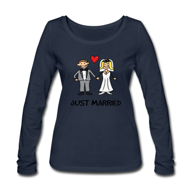 Hochzeit Langarmshirt - Frisch Verheiratet - Ehepaar, Hochzeitsgeschenk