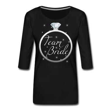 Hochzeit Langarmshirt - Team Bride Braut Ring Junggesellenabschied Gruppe