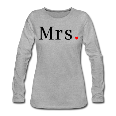 Hochzeit Langarmshirt - Mr and Mrs married Hochzeit Feier Verheiratet Mrs