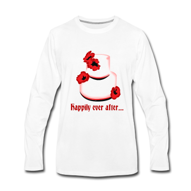 Hochzeit Langarmshirt - für immer und ewig glücklich hochzeitstorte idee