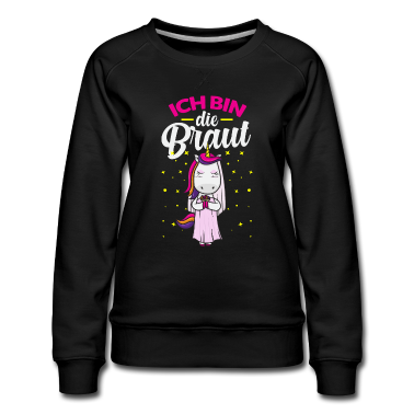Hochzeit Pullover - Einhorn Braut Hochzeitsfeier Ehefrau Geschenk