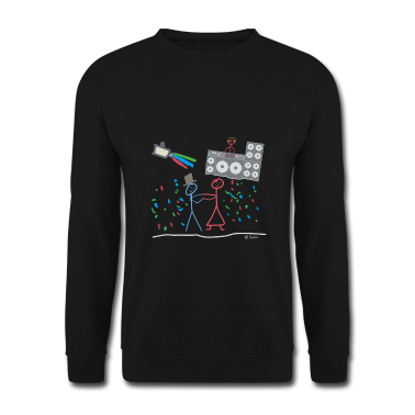 Hochzeit Pullover - Hochzeitsfeier Dj Musik Strichmännchen Tanz Disco
