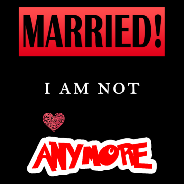 Motiv Verheiratet! Lustiger Spruch für Ehepaare Geschenk