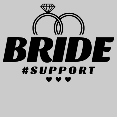 Motiv Braut Support Herz Team