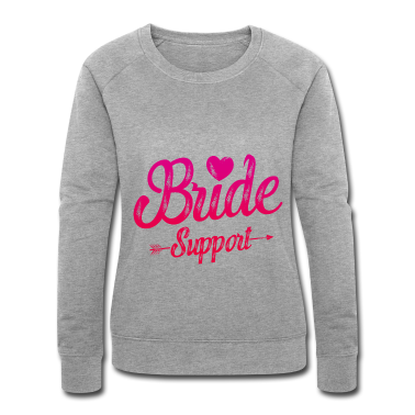 Hochzeit Pullover - Braut Support Herz Team Junggesellinnen