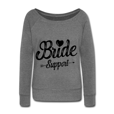 Hochzeit Pullover - Braut Support Herz Team Junggesellinnen