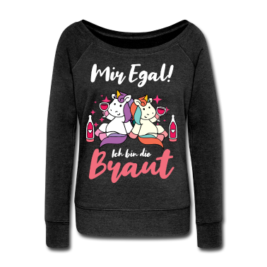 Hochzeit Pullover - Ich bin die Braut JGA Party Junggesellen Einhorn
