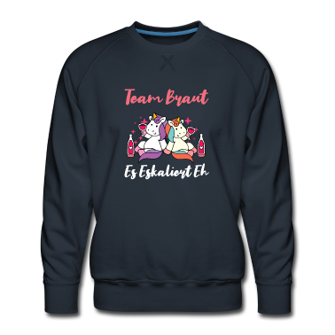 Hochzeit Pullover - Team Braut JGA Party Junggesellinnen Einhorn