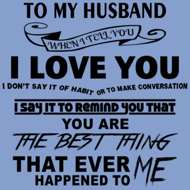 Motiv Mein Ehemann ist das beste was mir passier ist