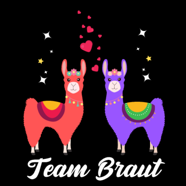 Motiv Team Braut Alpaka Verlobung Geschenk
