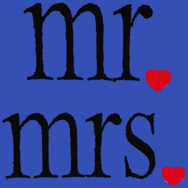 Motiv Mr und Mrs - Hochzeitsgeschenk Party JGA