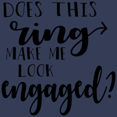 Motiv Bin ich nun verlobt ? - lustiges Hochzeitgeschenk