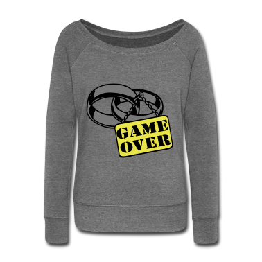 Hochzeit Pullover - JGA Ehe Schild game over ...+