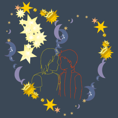 Motiv Liebespaar/Hochzeitsfeier