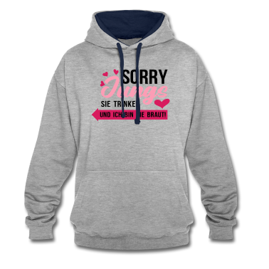 Hochzeit Hoodie - Braut Bride To Be Lustiges JGA Shirt