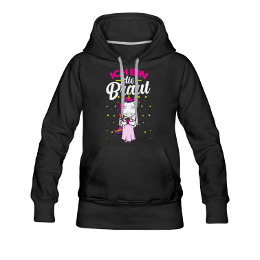 Hochzeit Hoodie - Einhorn Braut Hochzeitsfeier Ehefrau Geschenk