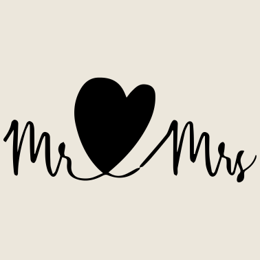 Motiv Mr.und Mrs. Hochzeitsfeier, Feier, Tag, Love, i