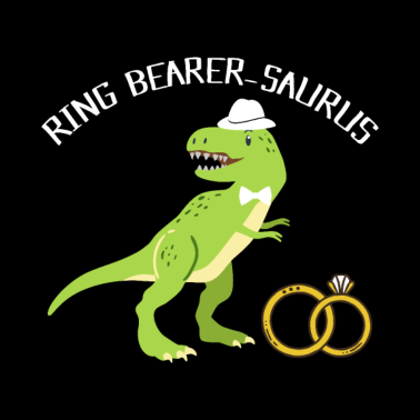 Motiv Dinosaurier Ring Träger Produkt, Hochzeitsfeier drucken
