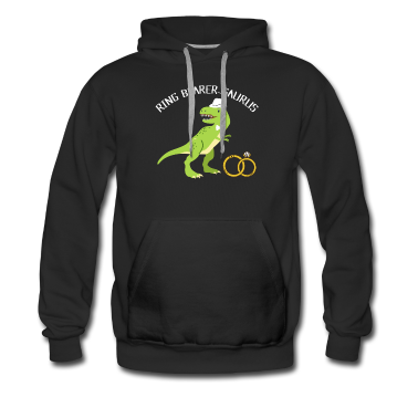 Hochzeit Hoodie - Dinosaurier Ring Träger Produkt, Hochzeitsfeier drucken