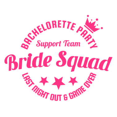 Motiv BRIDE SQUAD Hochzeitsfeier JGA Geschenk Team Shirt