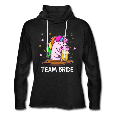 Hochzeit Hoodie - Team Braut Junggesellinnenabschied Einhorn
