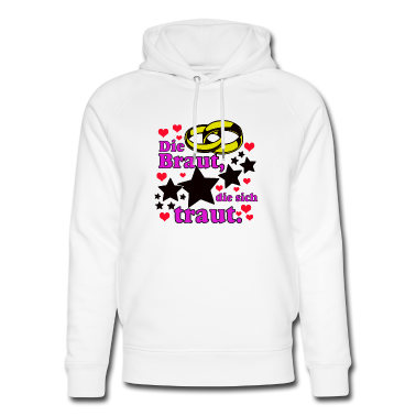Hochzeit Hoodie - Die Braut die sich ../+
