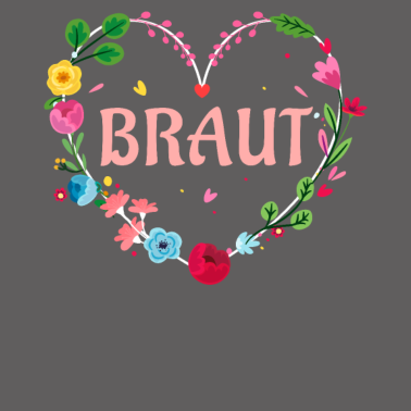 Motiv Braut Herz Blumen Hochzeit JGA