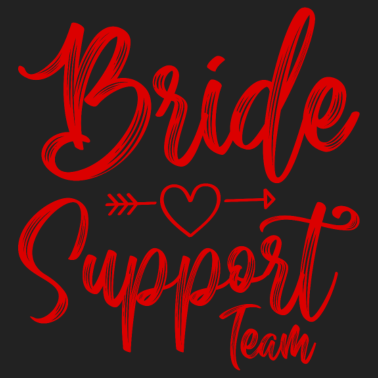 Motiv Braut Support Herz Team