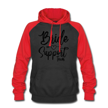 Hochzeit Hoodie - Braut Support Herz Team