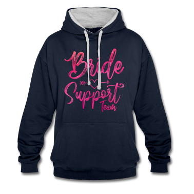 Hochzeit Hoodie - Braut Support Herz Team