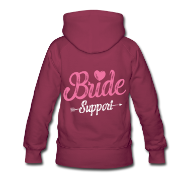 Hochzeit Hoodie - Braut Support Team Herz