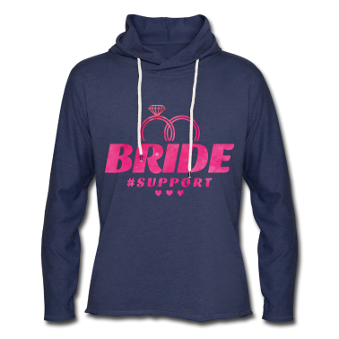 Hochzeit Hoodie - Braut Support Herz Team