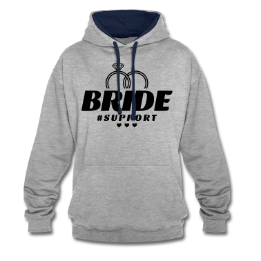 Hochzeit Hoodie - Braut Support Herz Team